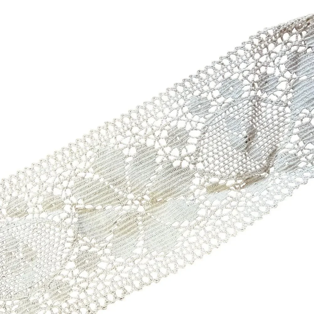 Vintage ivory cream lace 3” trim x 3 yards.